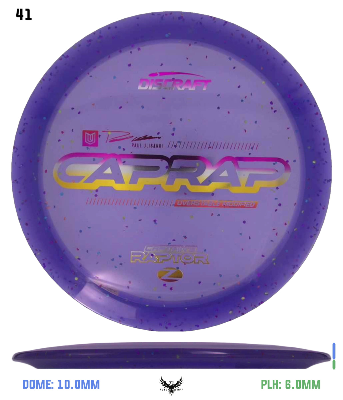 Discraft 2026 Paul Ulibarri Z Confetti Captain’s Raptor