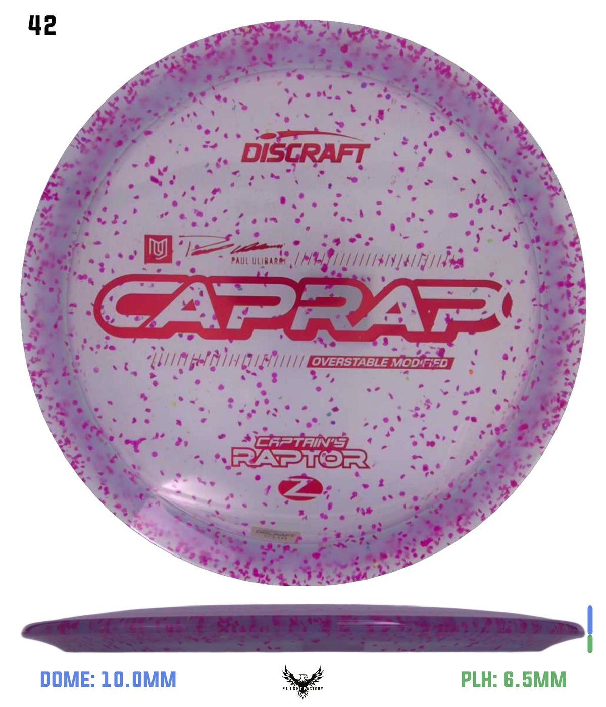Discraft 2026 Paul Ulibarri Z Confetti Captain’s Raptor