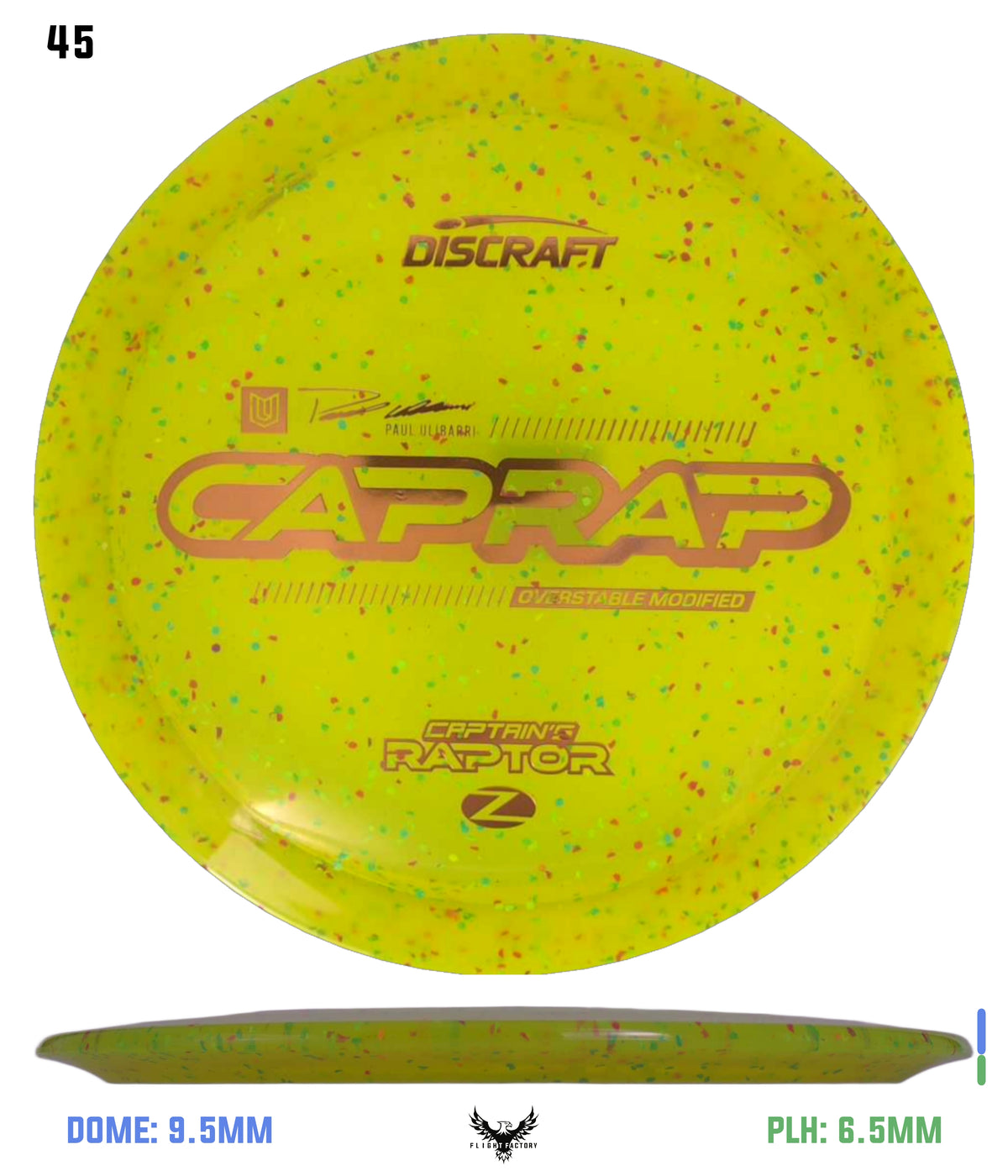 Discraft 2026 Paul Ulibarri Z Confetti Captain’s Raptor