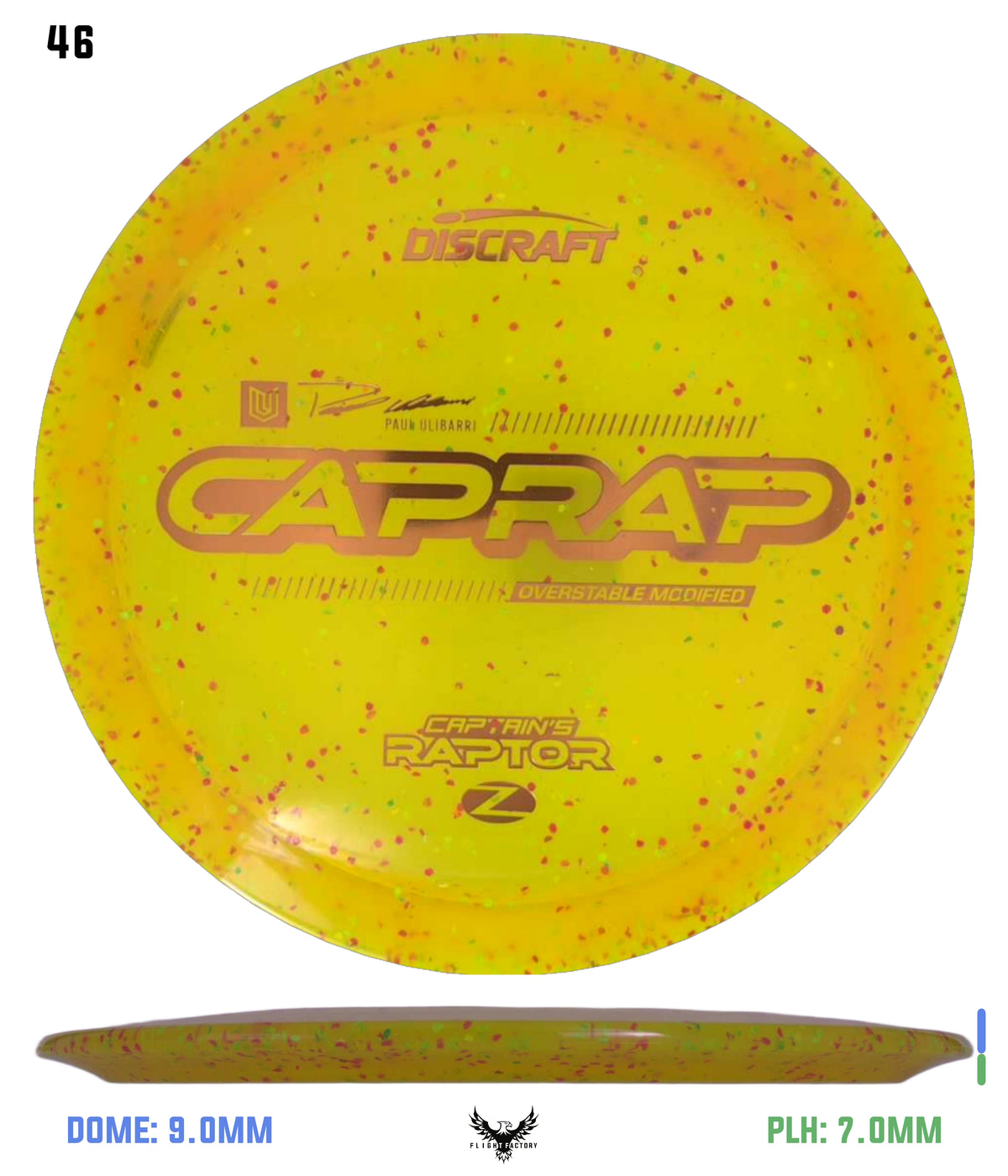 Discraft 2026 Paul Ulibarri Z Confetti Captain’s Raptor