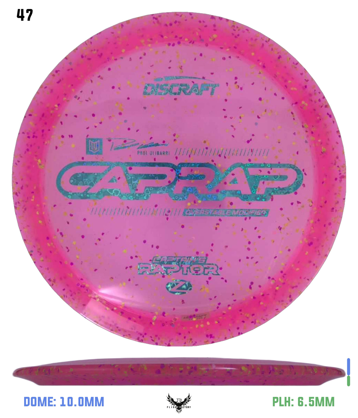 Discraft 2026 Paul Ulibarri Z Confetti Captain’s Raptor