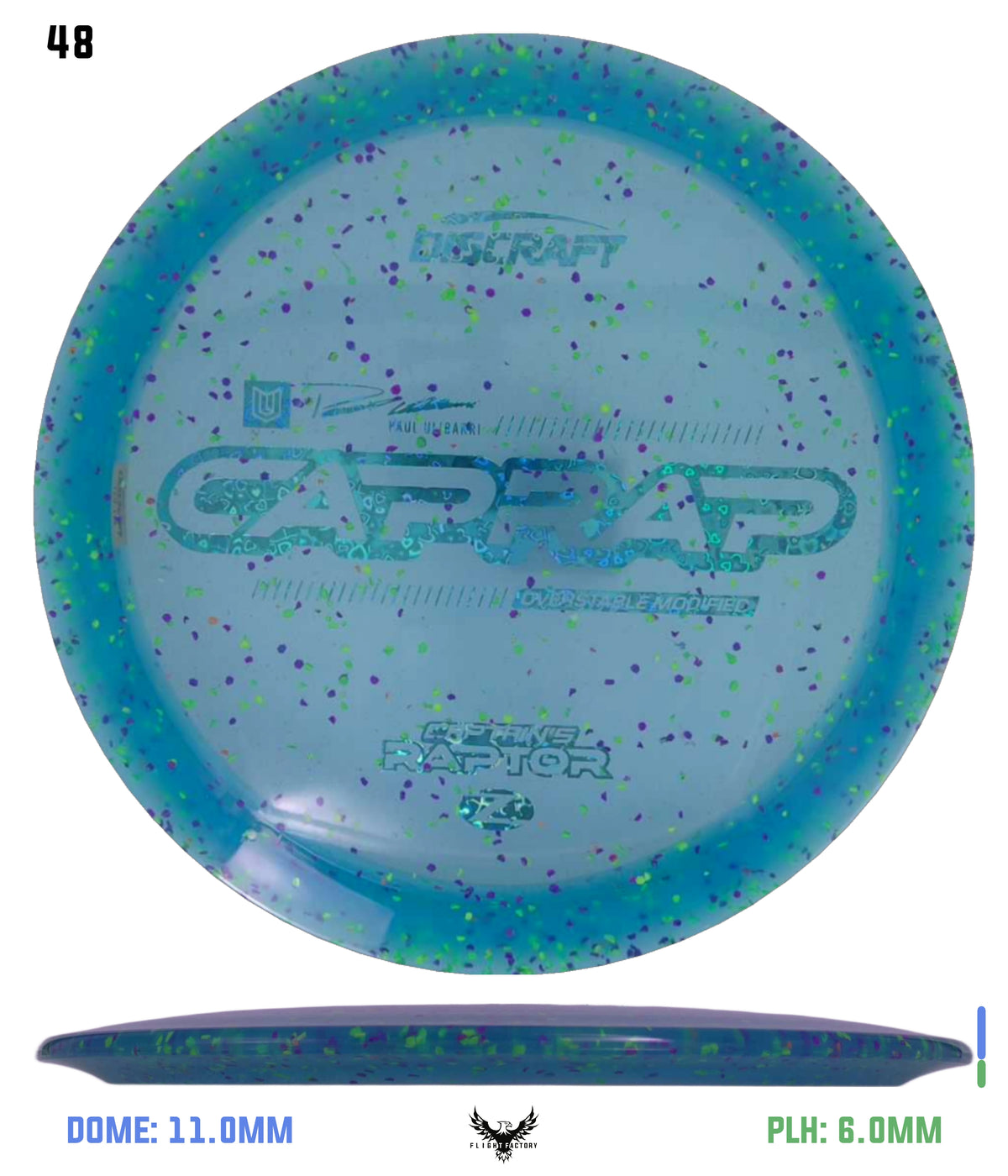 Discraft 2026 Paul Ulibarri Z Confetti Captain’s Raptor