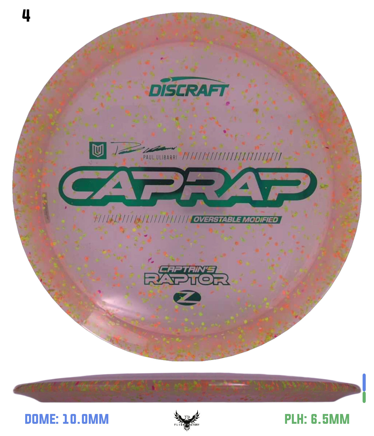 Discraft 2026 Paul Ulibarri Z Confetti Captain’s Raptor