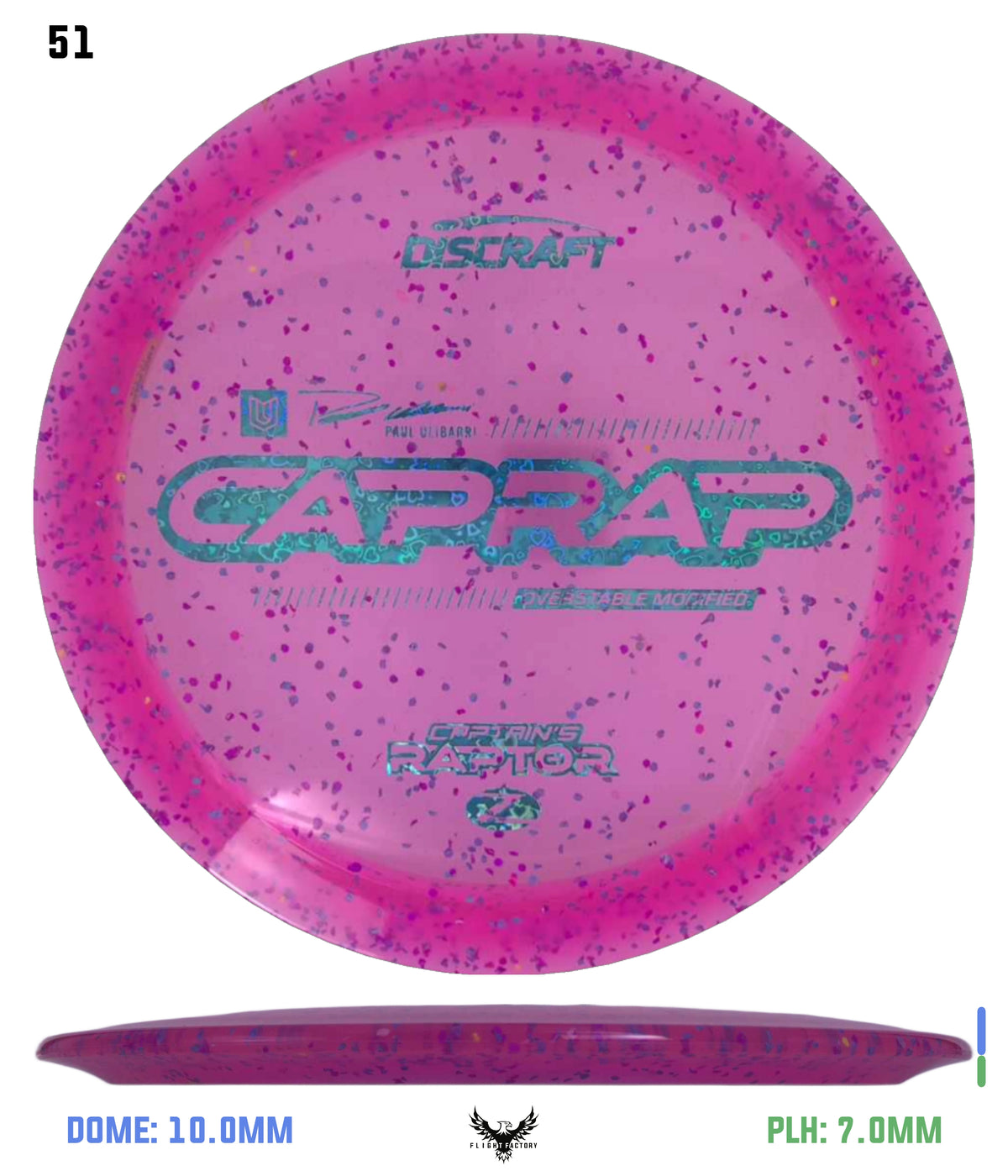 Discraft 2026 Paul Ulibarri Z Confetti Captain’s Raptor