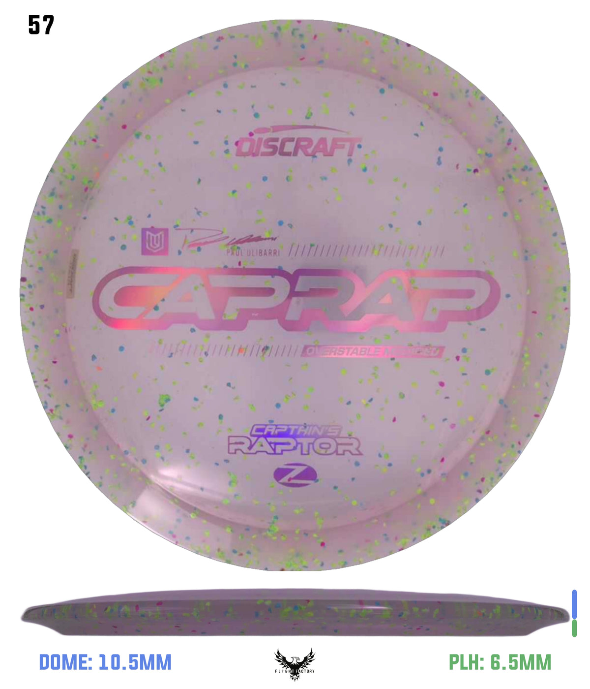 Discraft 2026 Paul Ulibarri Z Confetti Captain’s Raptor