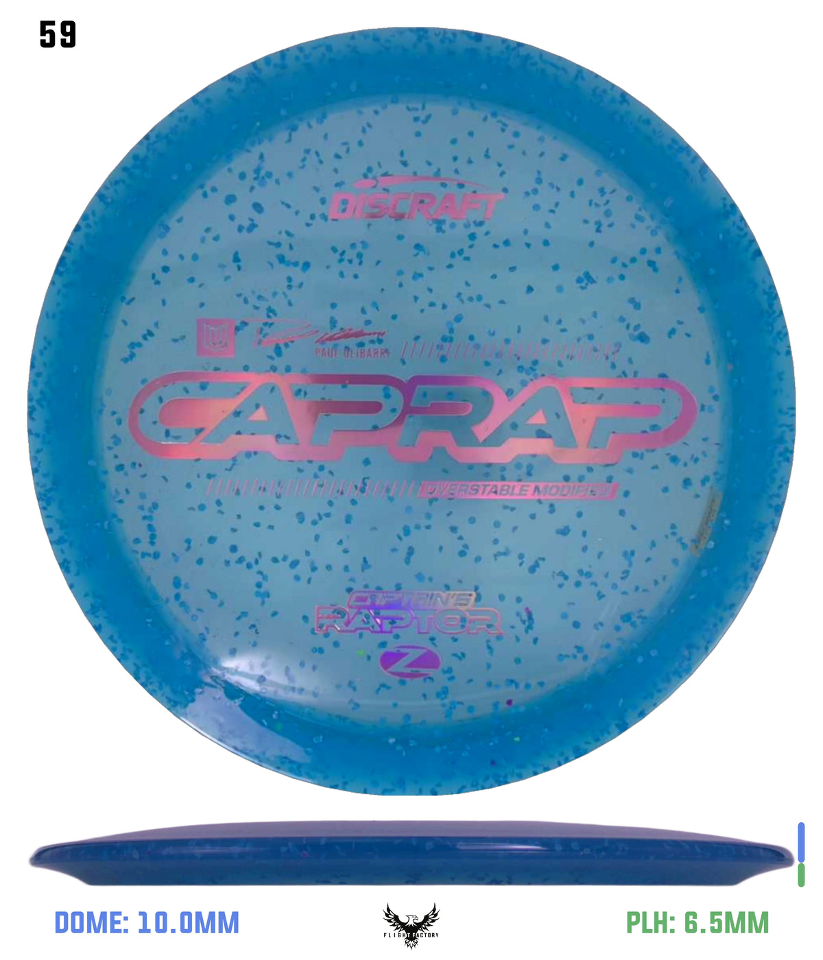 Discraft 2026 Paul Ulibarri Z Confetti Captain’s Raptor