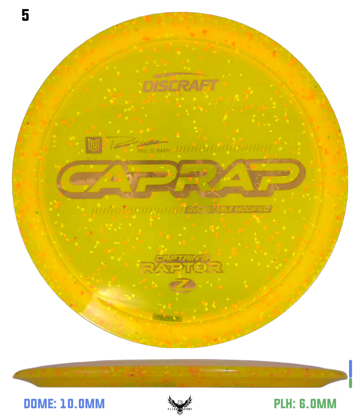 Discraft 2026 Paul Ulibarri Z Confetti Captain’s Raptor