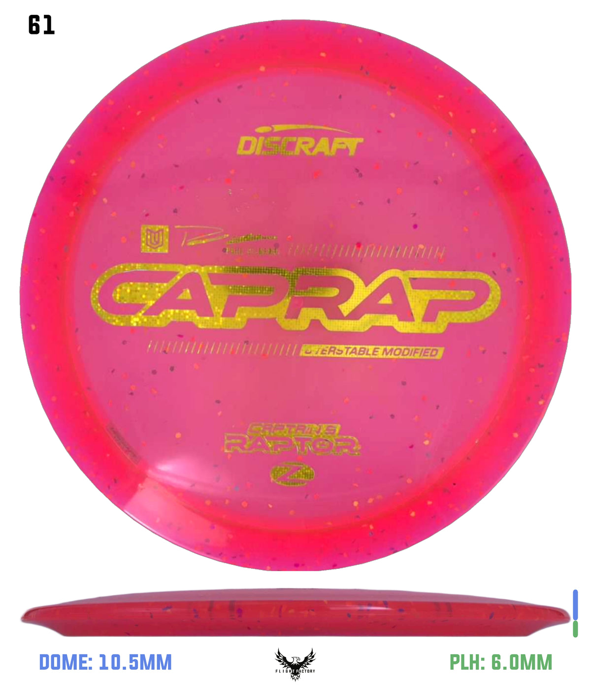 Discraft 2026 Paul Ulibarri Z Confetti Captain’s Raptor
