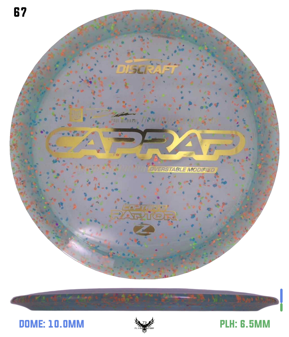 Discraft 2026 Paul Ulibarri Z Confetti Captain’s Raptor