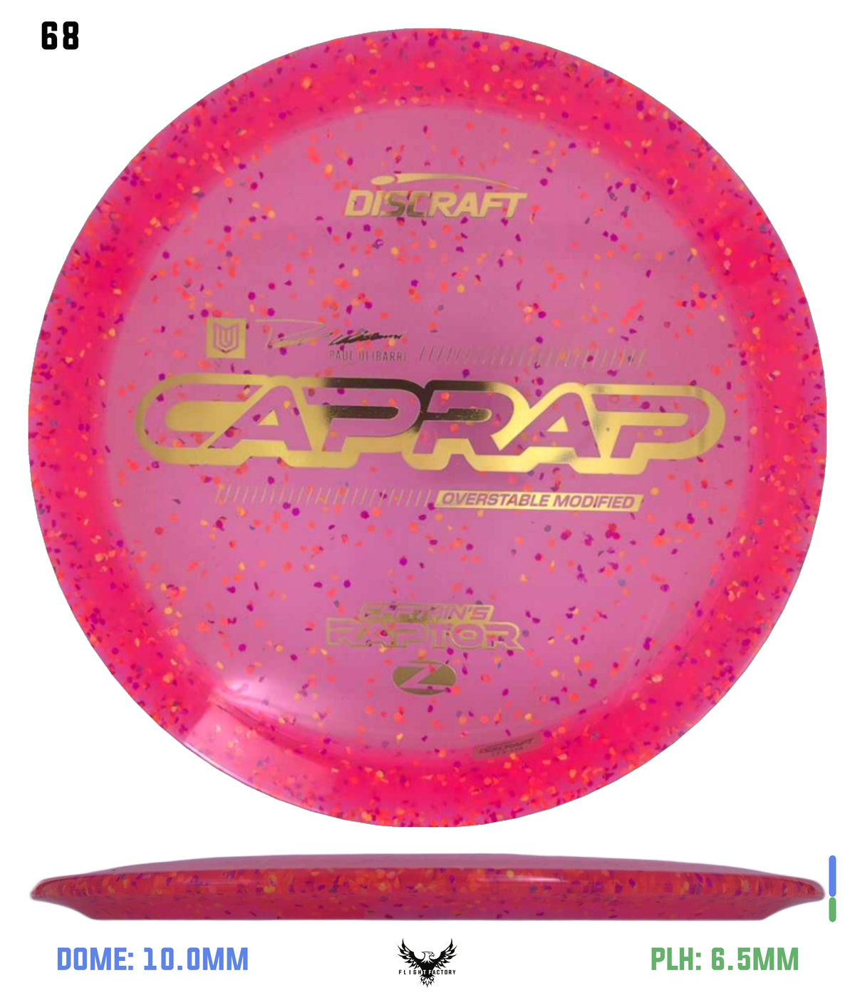 Discraft 2026 Paul Ulibarri Z Confetti Captain’s Raptor