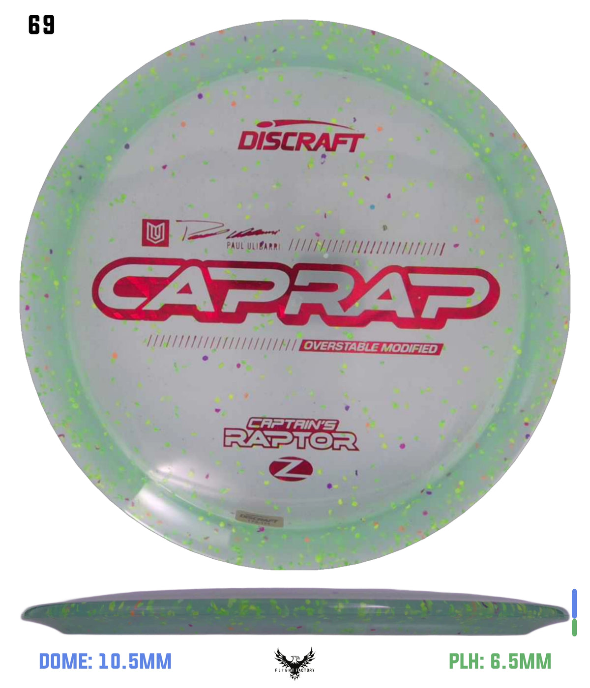 Discraft 2026 Paul Ulibarri Z Confetti Captain’s Raptor