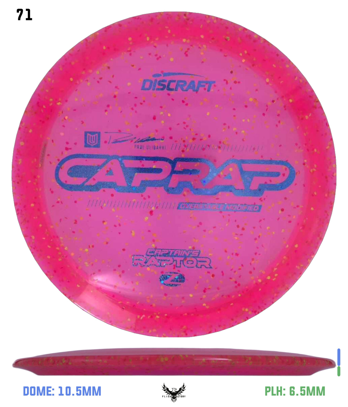 Discraft 2026 Paul Ulibarri Z Confetti Captain’s Raptor