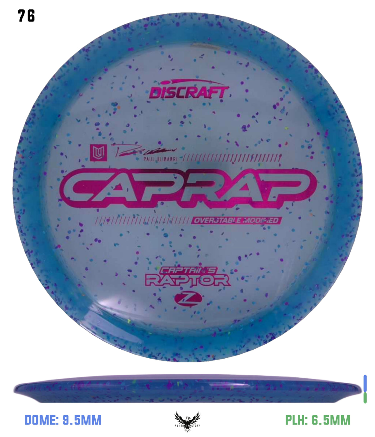 Discraft 2026 Paul Ulibarri Z Confetti Captain’s Raptor