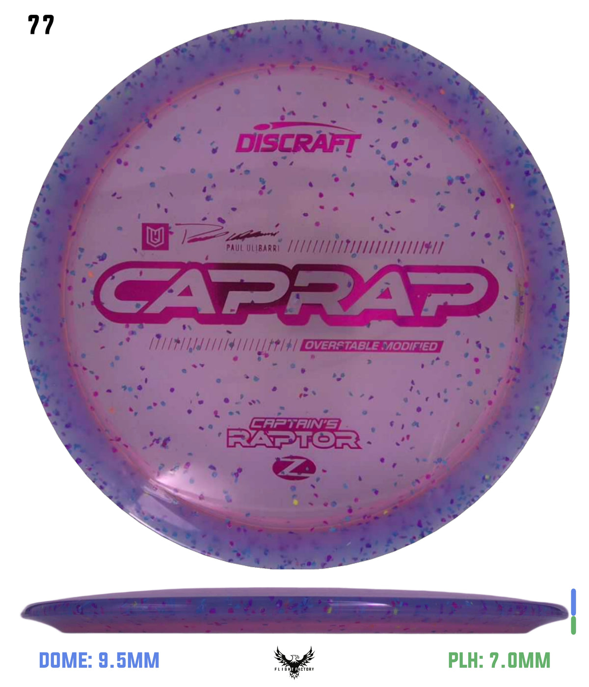Discraft 2026 Paul Ulibarri Z Confetti Captain’s Raptor