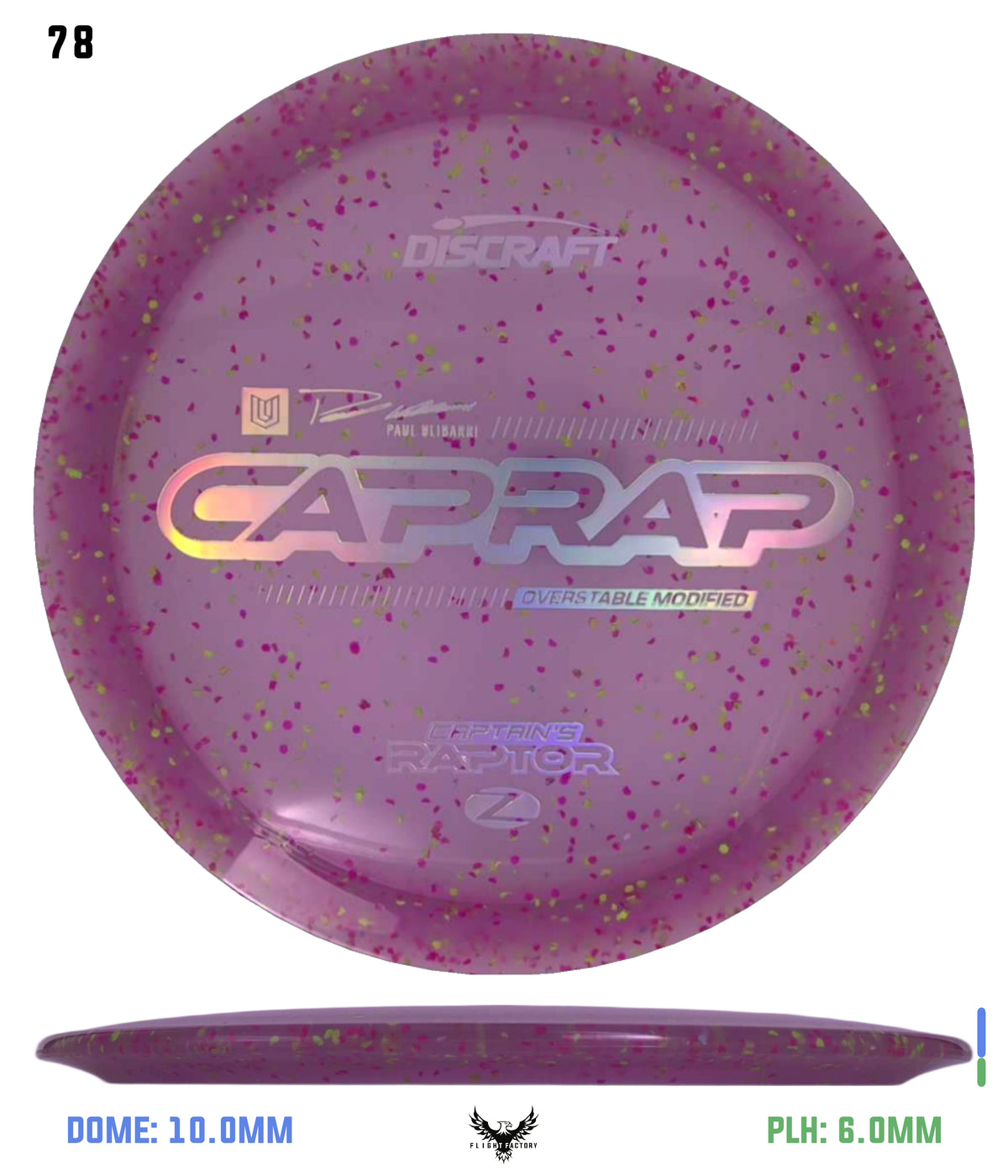 Discraft 2026 Paul Ulibarri Z Confetti Captain’s Raptor