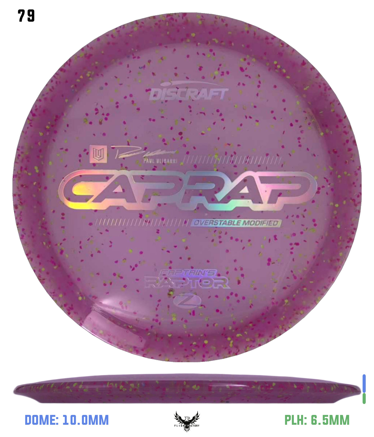 Discraft 2026 Paul Ulibarri Z Confetti Captain’s Raptor