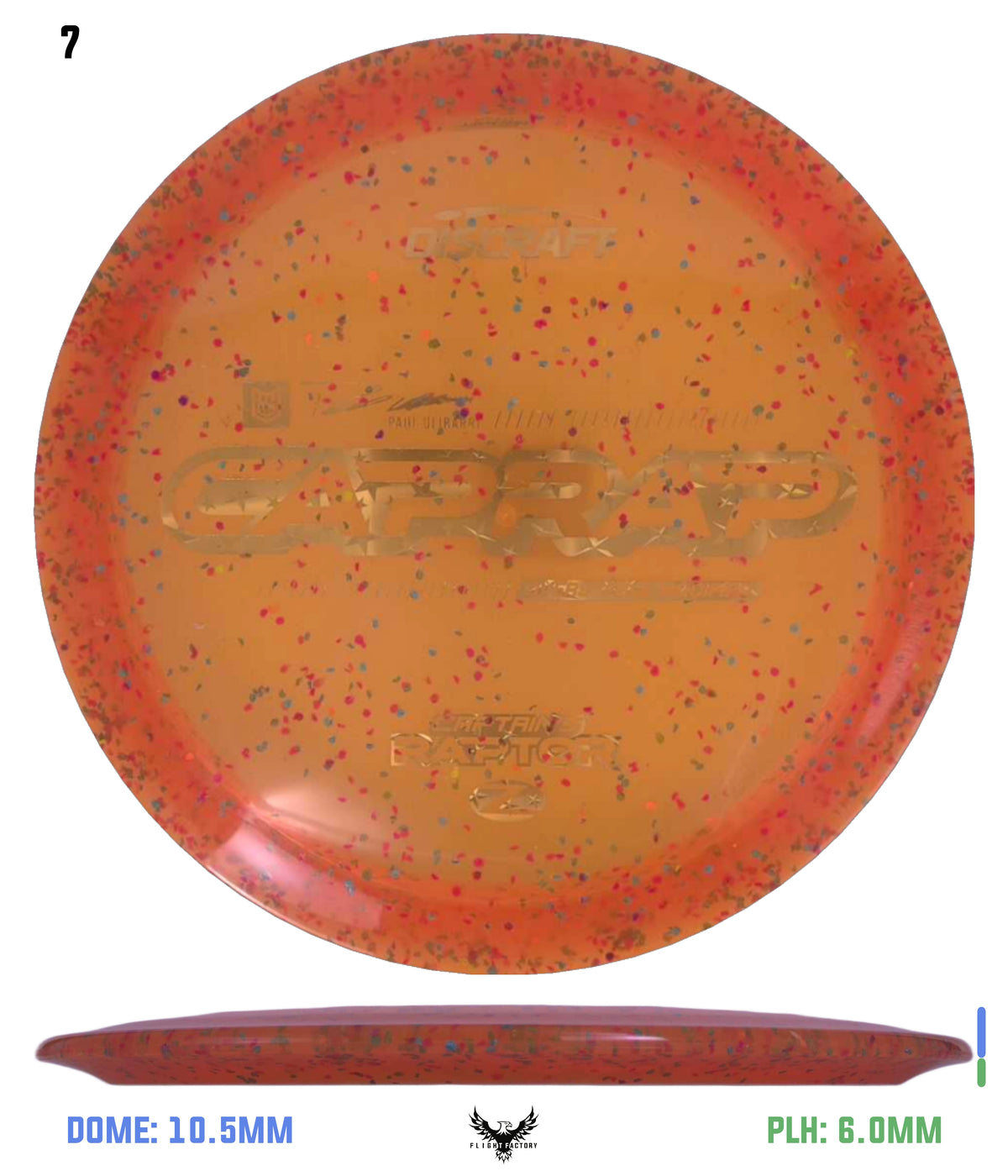 Discraft 2026 Paul Ulibarri Z Confetti Captain’s Raptor