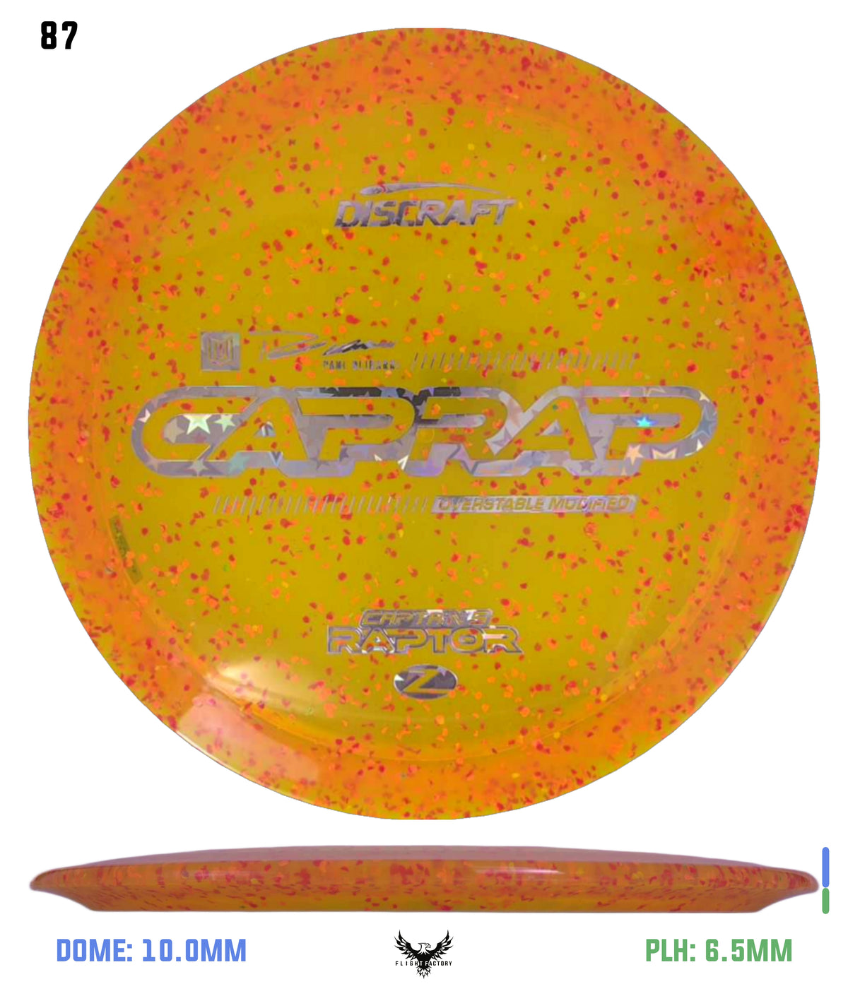 Discraft 2026 Paul Ulibarri Z Confetti Captain’s Raptor