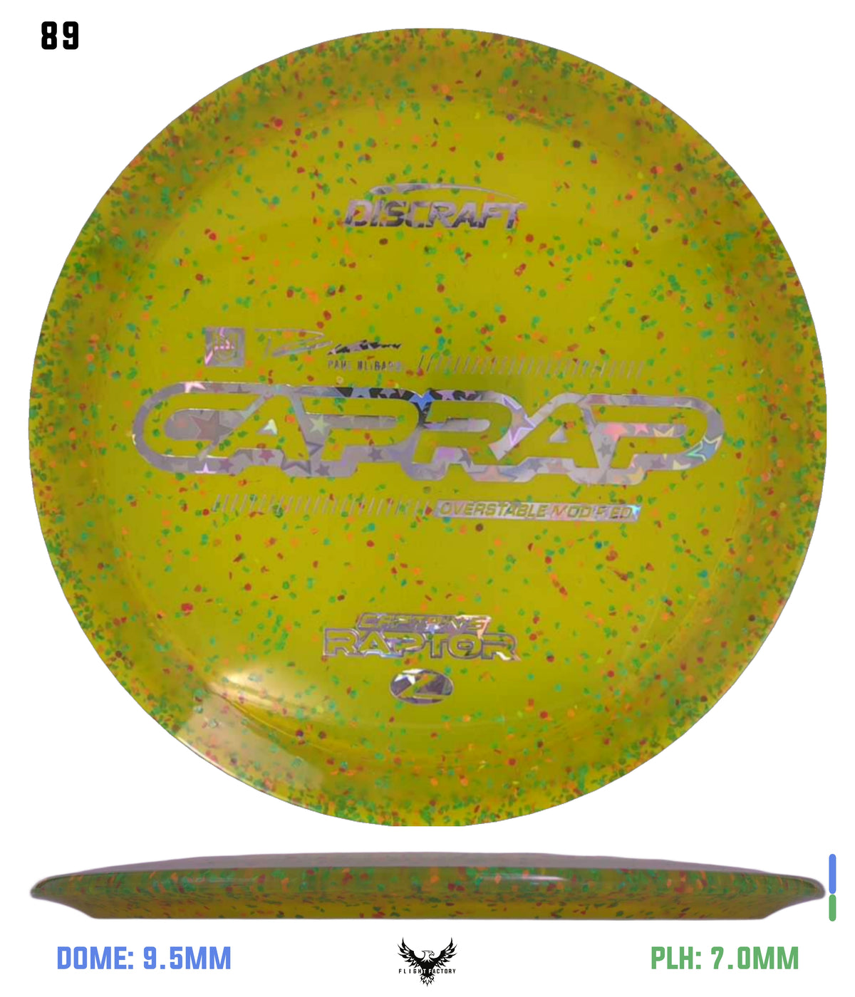 Discraft 2026 Paul Ulibarri Z Confetti Captain’s Raptor