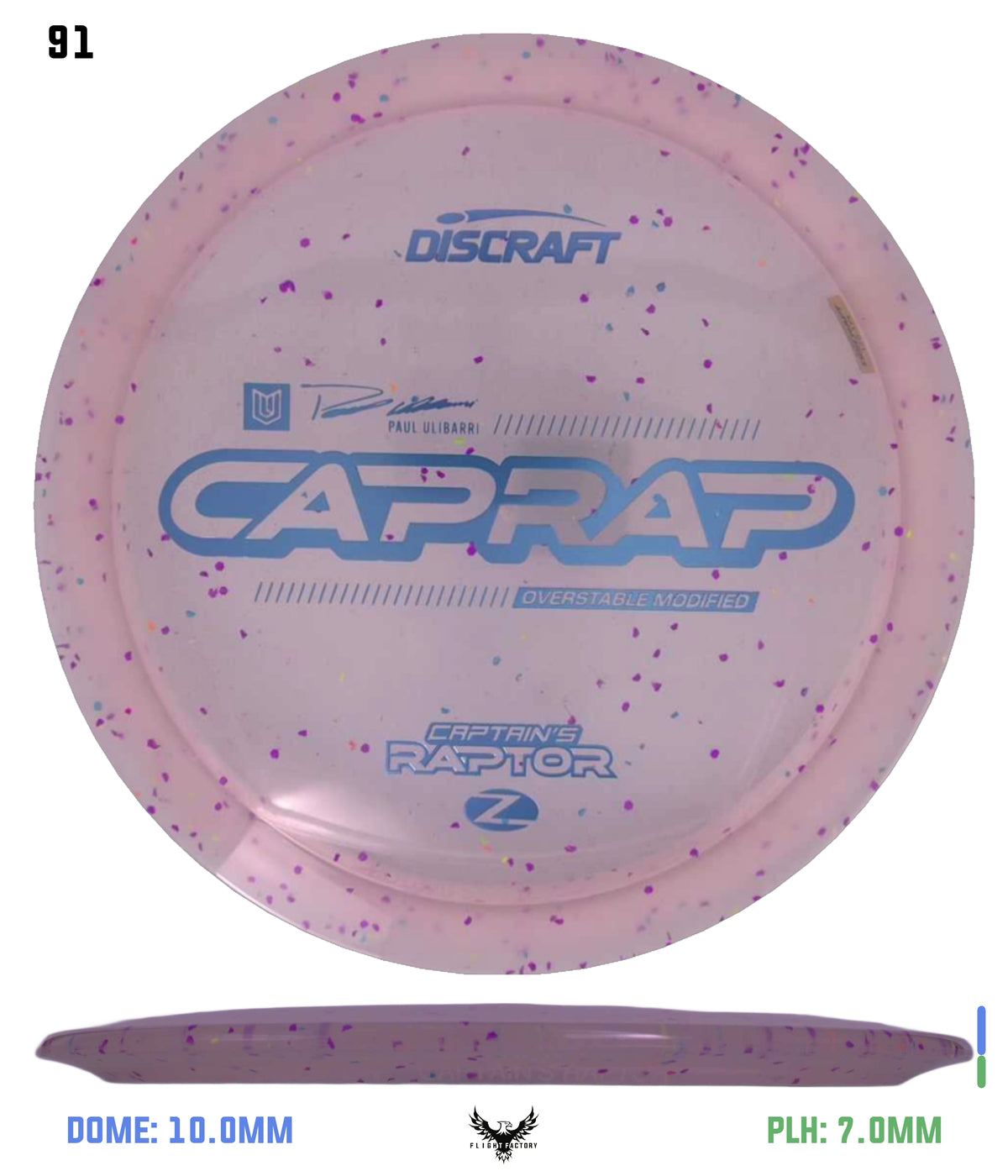 Discraft 2026 Paul Ulibarri Z Confetti Captain’s Raptor