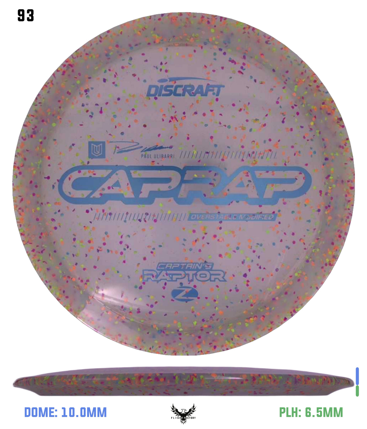 Discraft 2026 Paul Ulibarri Z Confetti Captain’s Raptor