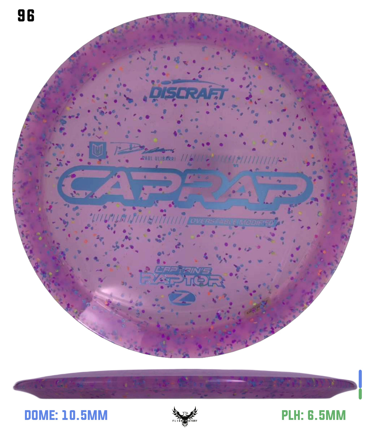 Discraft 2026 Paul Ulibarri Z Confetti Captain’s Raptor
