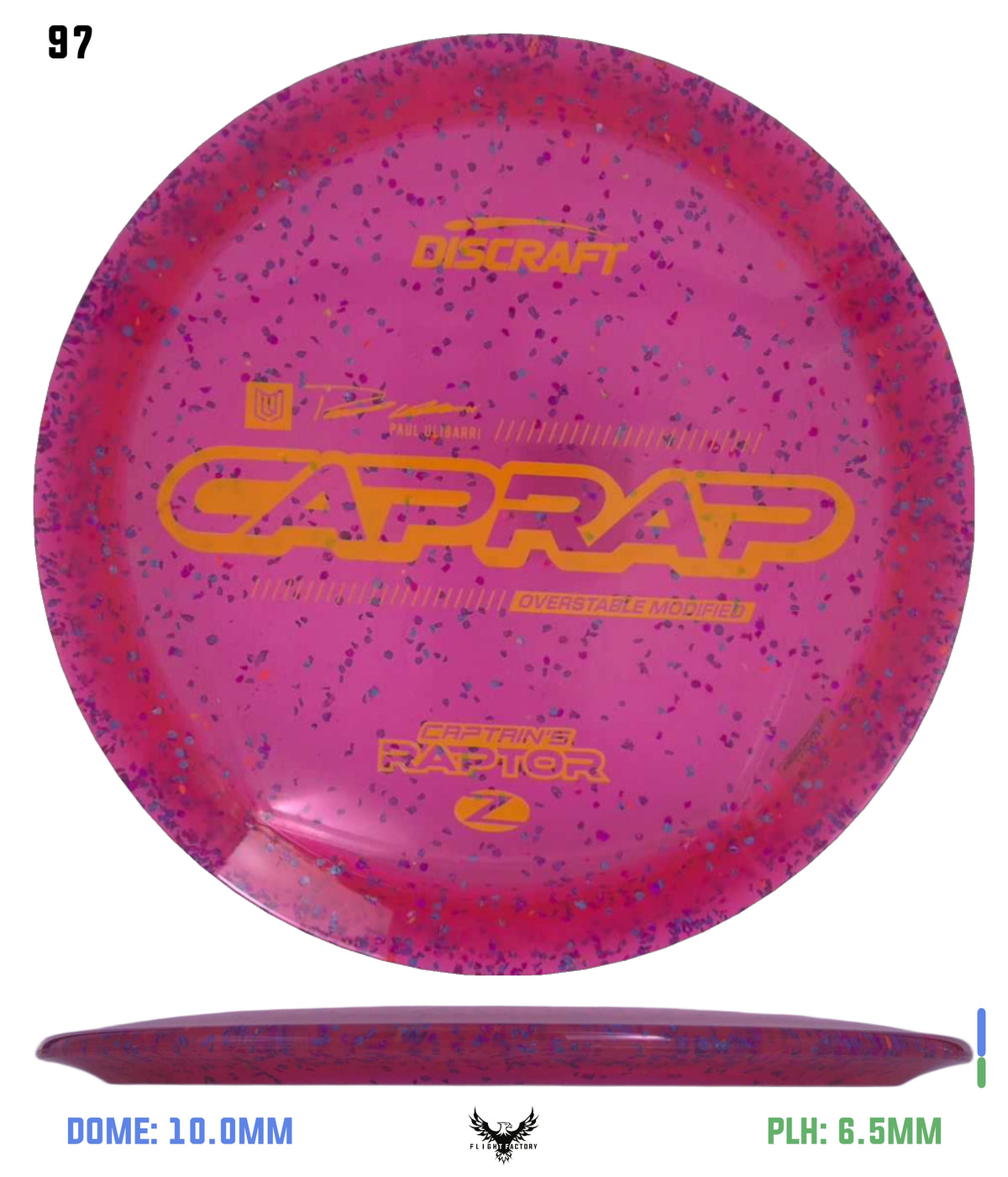 Discraft 2026 Paul Ulibarri Z Confetti Captain’s Raptor