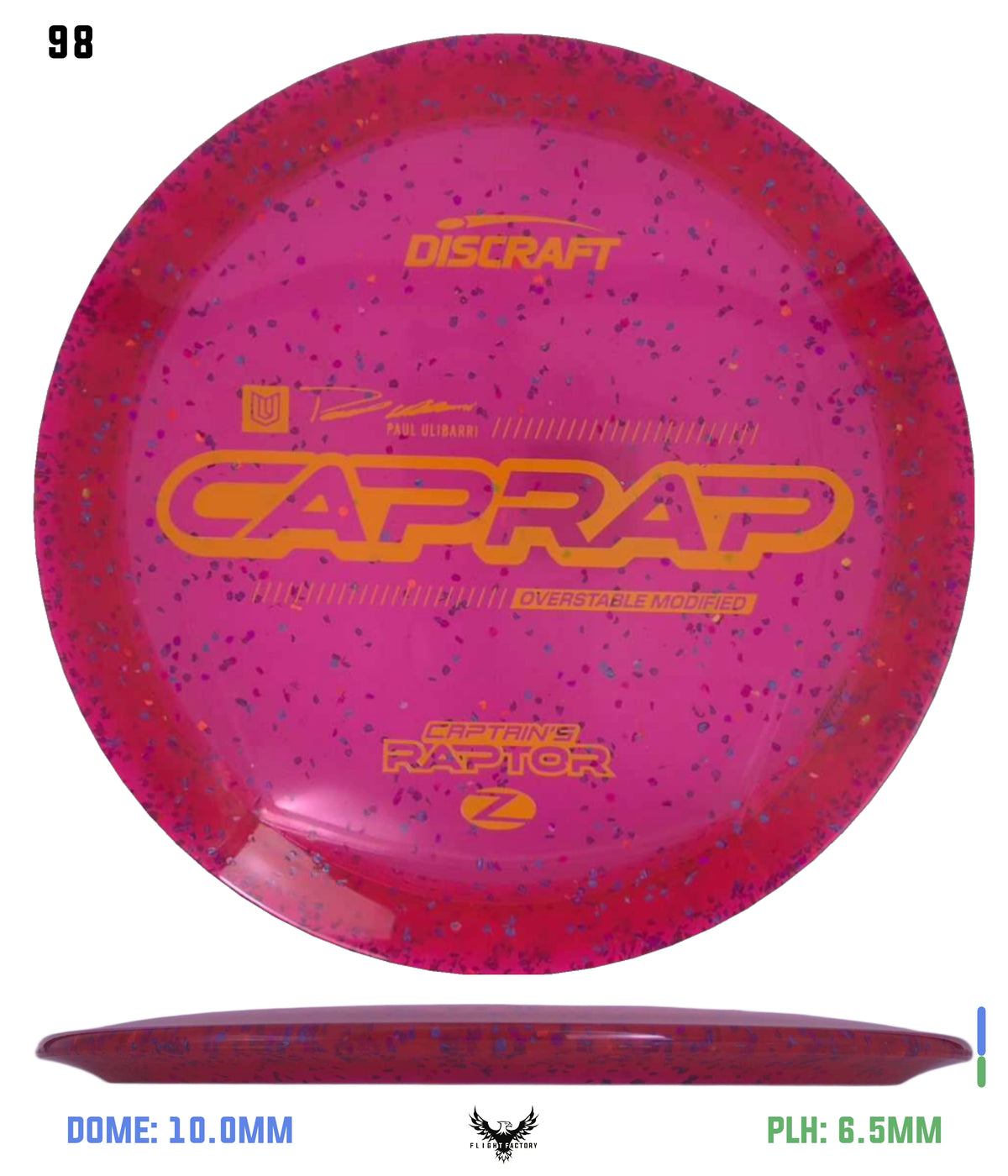 Discraft 2026 Paul Ulibarri Z Confetti Captain’s Raptor