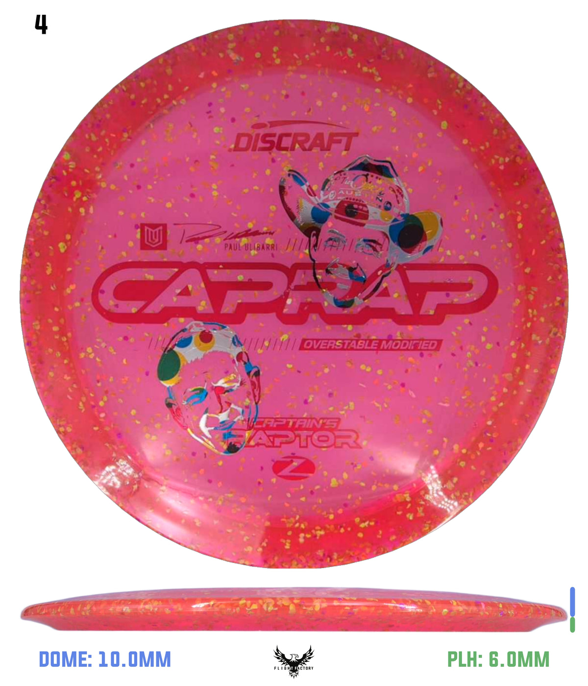 Discraft Paul Ulibarri x Bradley Hammock Z Confetti Captain’s Raptor - 2026 Open at Austin Champion
