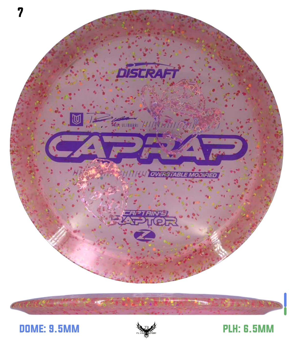 Discraft Paul Ulibarri x Bradley Hammock Z Confetti Captain’s Raptor - 2026 Open at Austin Champion
