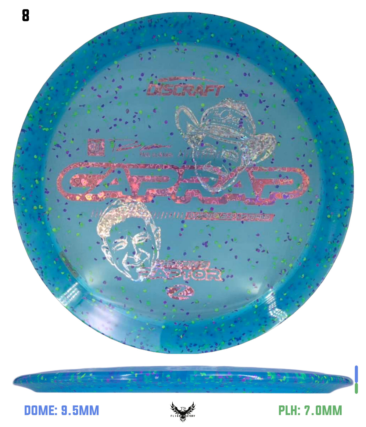 Discraft Paul Ulibarri x Bradley Hammock Z Confetti Captain’s Raptor - 2026 Open at Austin Champion