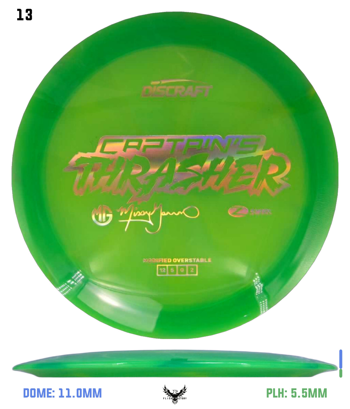 Discraft Missy Gannon 2026 Z Swirl Captain's Thrasher