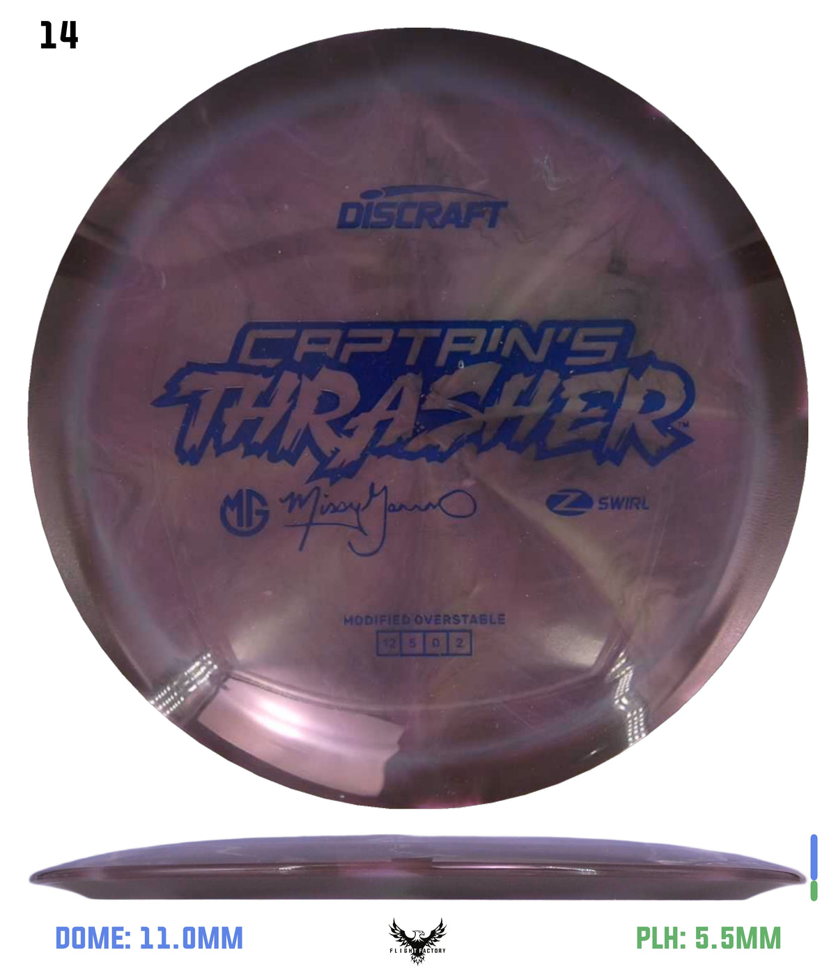 Discraft Missy Gannon 2026 Z Swirl Captain's Thrasher