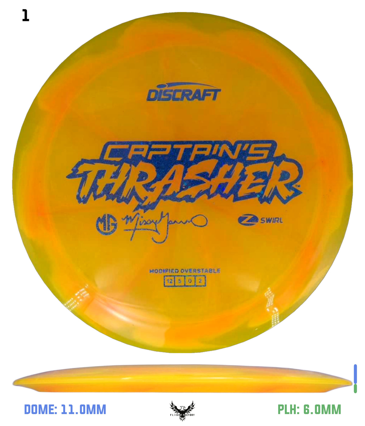 Discraft Missy Gannon 2026 Z Swirl Captain's Thrasher