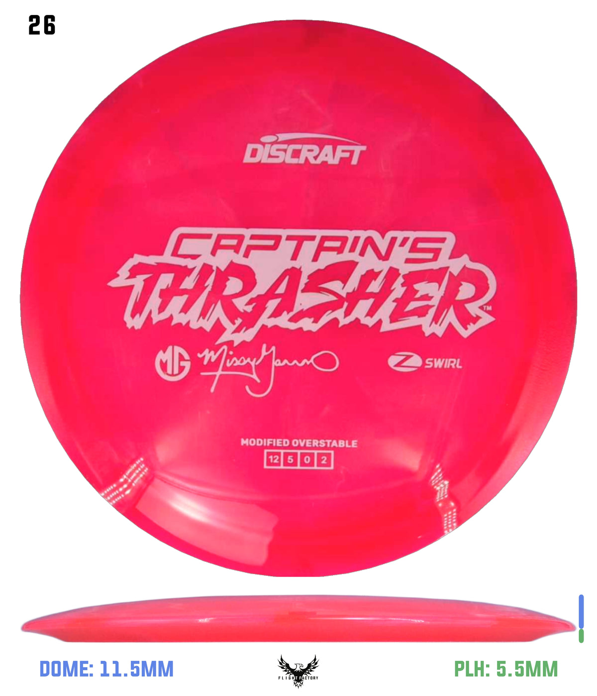 Discraft Missy Gannon 2026 Z Swirl Captain's Thrasher