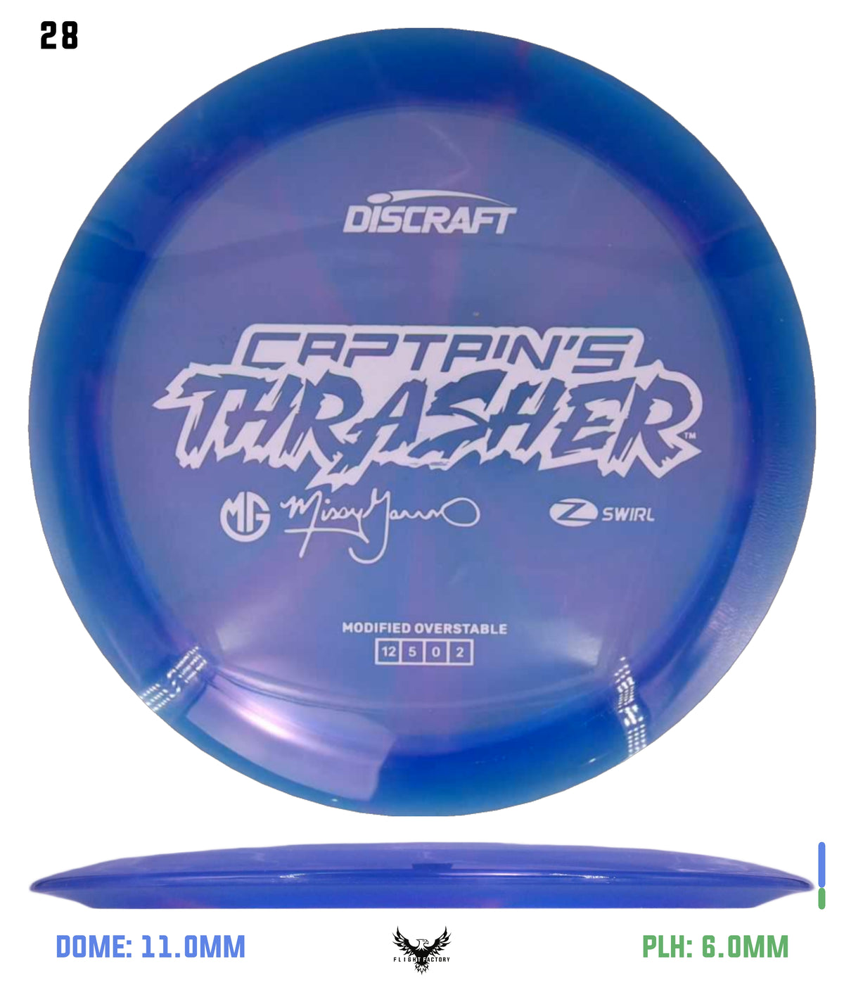 Discraft Missy Gannon 2026 Z Swirl Captain's Thrasher
