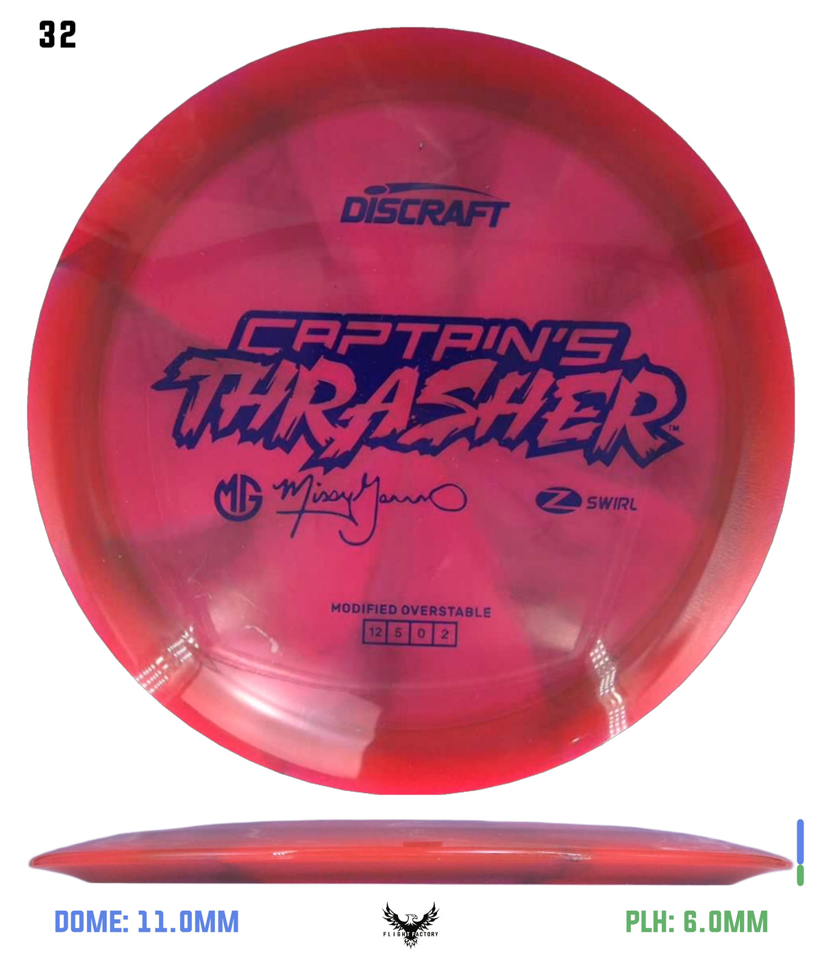 Discraft Missy Gannon 2026 Z Swirl Captain's Thrasher