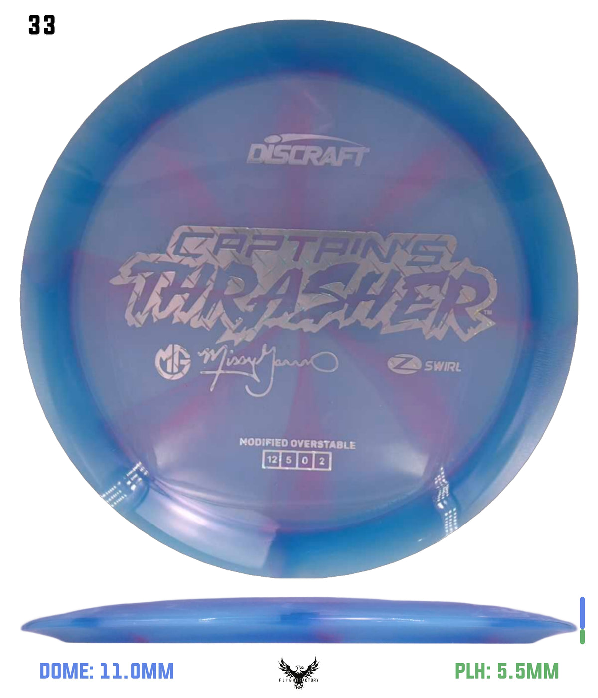Discraft Missy Gannon 2026 Z Swirl Captain's Thrasher