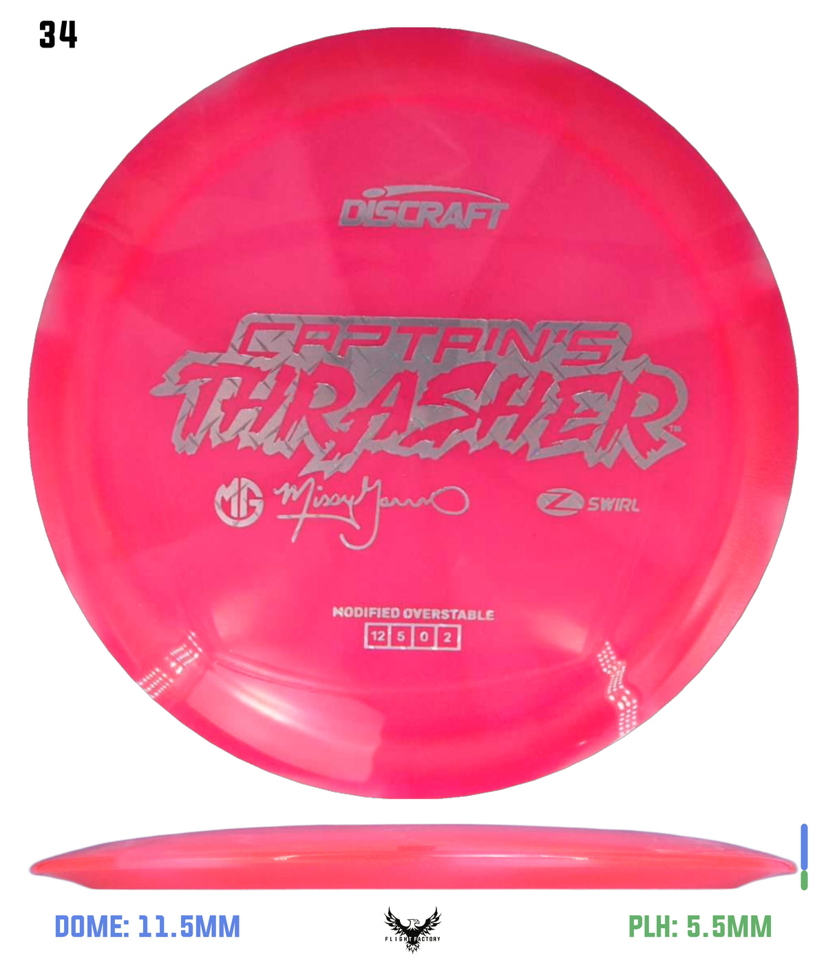 Discraft Missy Gannon 2026 Z Swirl Captain's Thrasher