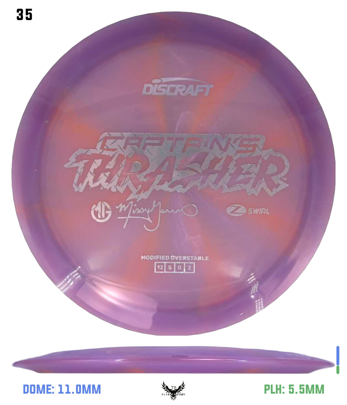 Discraft Missy Gannon 2026 Z Swirl Captain's Thrasher