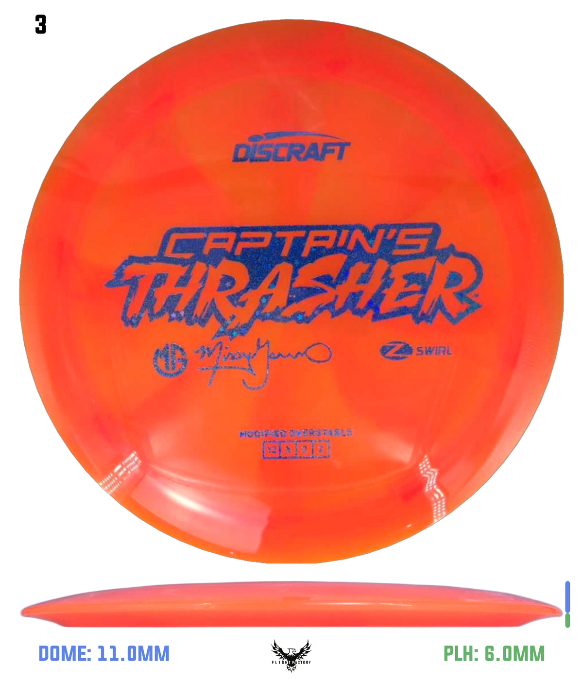 Discraft Missy Gannon 2026 Z Swirl Captain's Thrasher