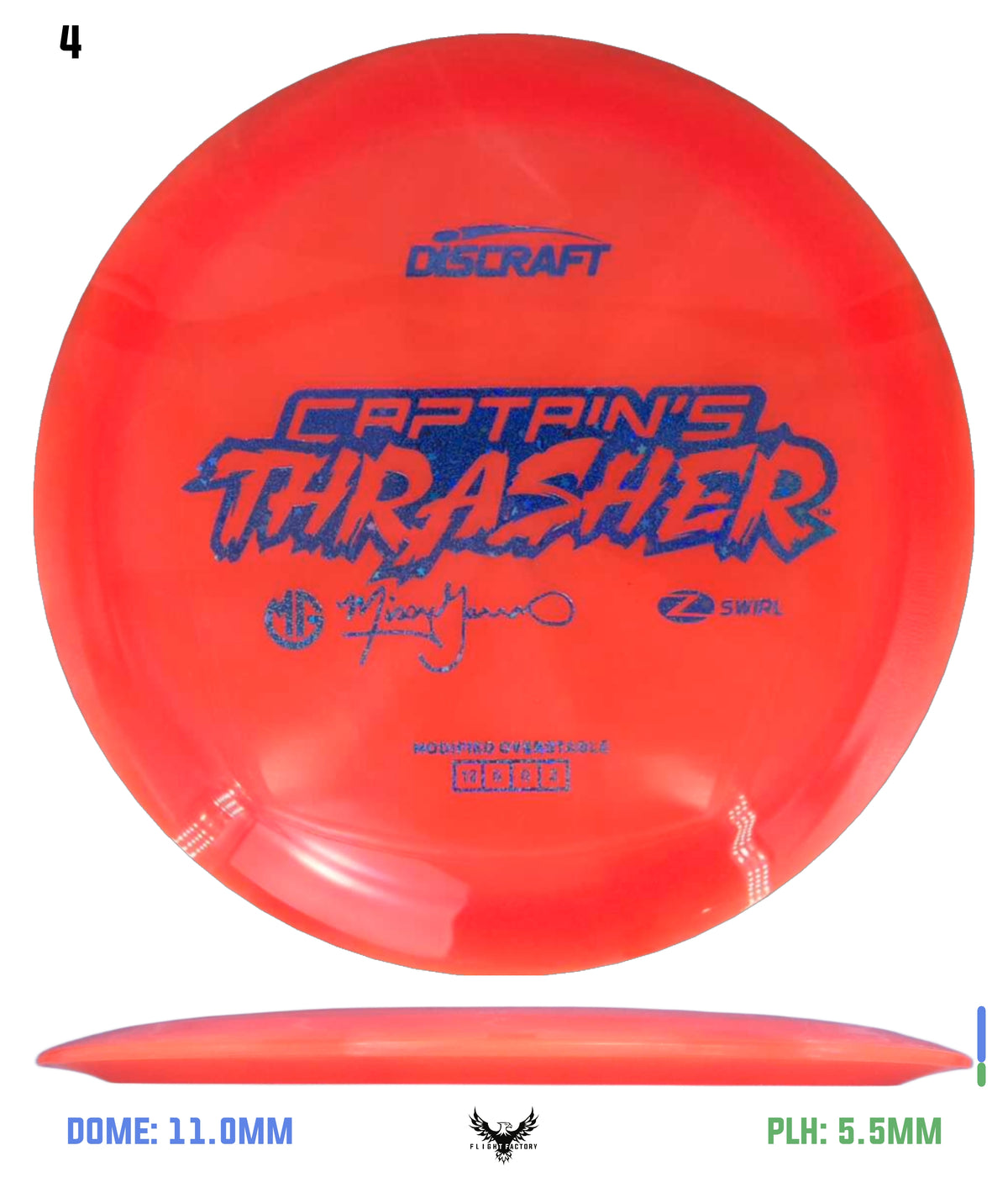 Discraft Missy Gannon 2026 Z Swirl Captain's Thrasher