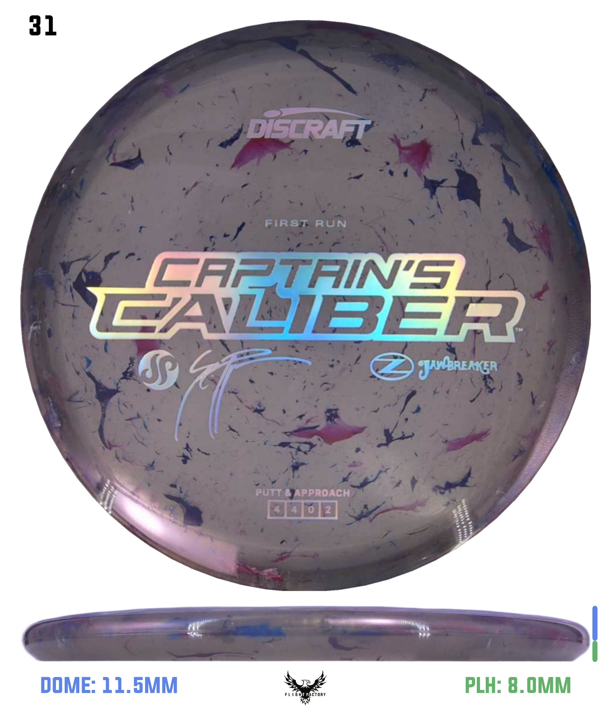 Discraft Seppo Paju First Run Z Jawbreaker Captain’s Caliber