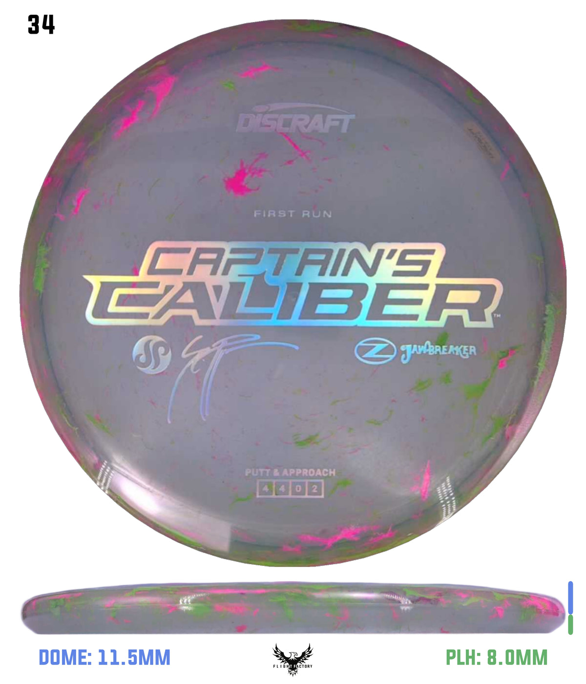 Discraft Seppo Paju First Run Z Jawbreaker Captain’s Caliber