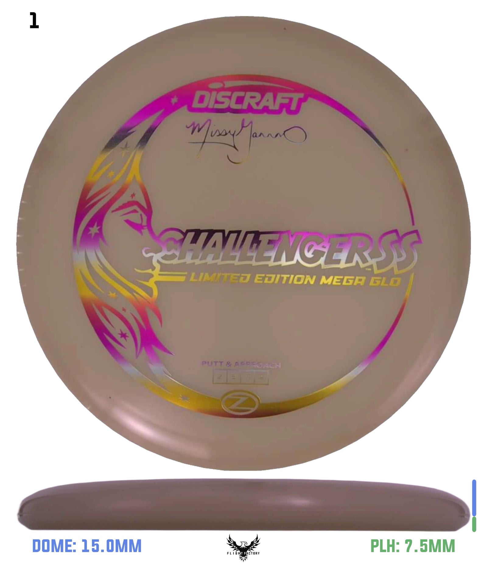 Discraft Mega Glo Challenger SS - Missy Gannon Limited Edition