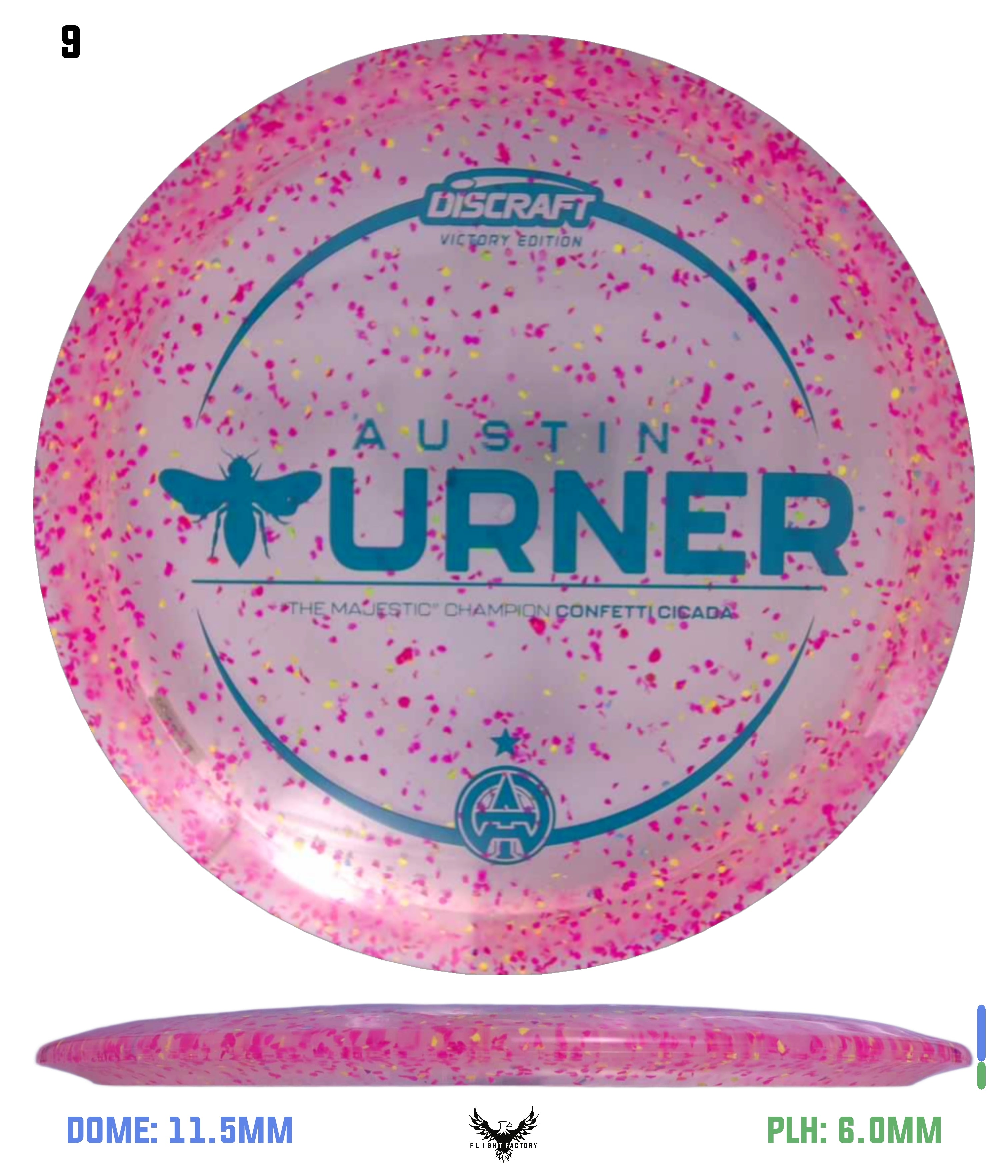 Discraft Austin Turner Majestic Champion Z Confetti Cicada