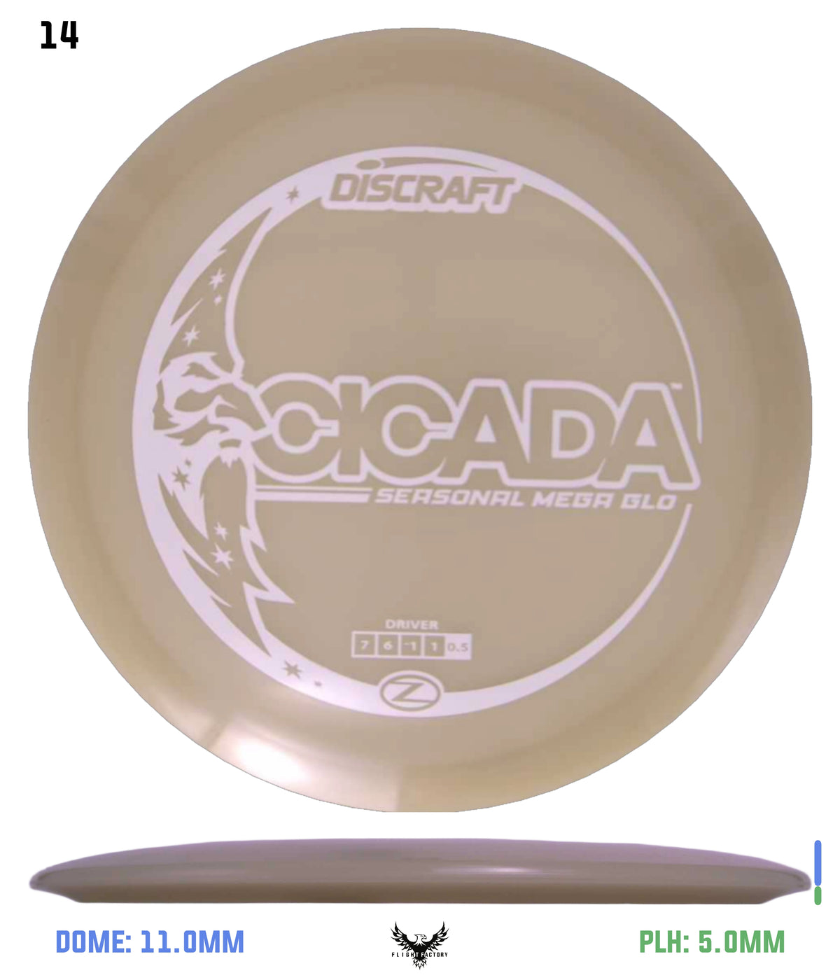 Discraft Seasonal Mega Glo Z Cicada