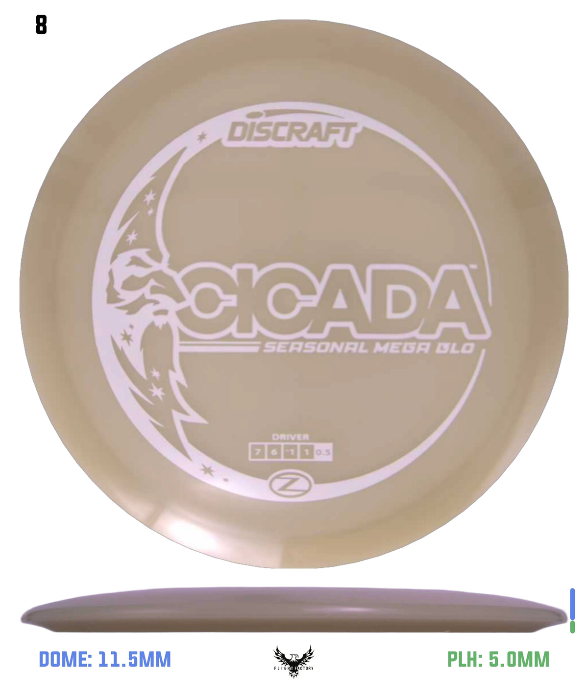 Discraft Seasonal Mega Glo Z Cicada