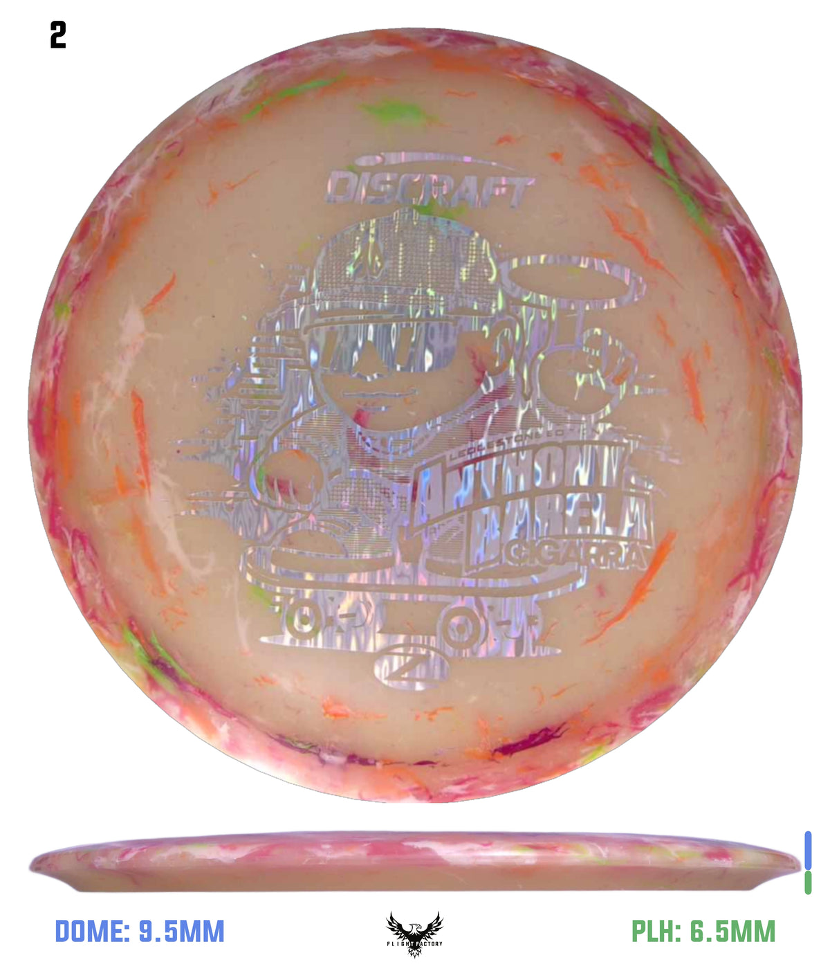 Discraft Anthony Barela Jawbreaker Z Glo Cigarra - Ledgestone 2025 Finale