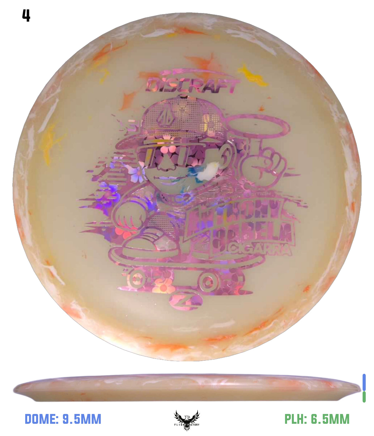 Discraft Anthony Barela Jawbreaker Z Glo Cigarra - Ledgestone 2025 Finale